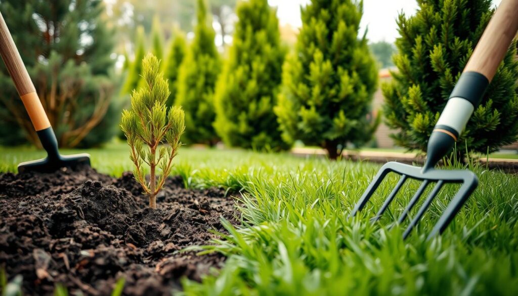 Priprema tla za sadnju tuje